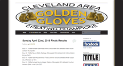 Desktop Screenshot of clevelandareagoldengloves.com